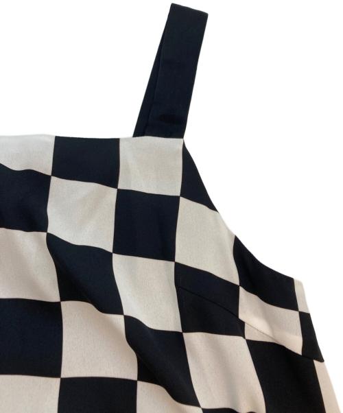 GRACE CLASS（グレースクラス）GRACE CLASS (グレースクラス) チェッカープリントキャミドレス ホワイト×ブラック サイズ:SIZE M (38)の古着・服飾アイテム