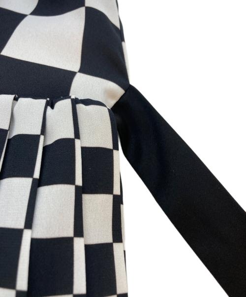 GRACE CLASS（グレースクラス）GRACE CLASS (グレースクラス) チェッカープリントキャミドレス ホワイト×ブラック サイズ:SIZE M (38)の古着・服飾アイテム