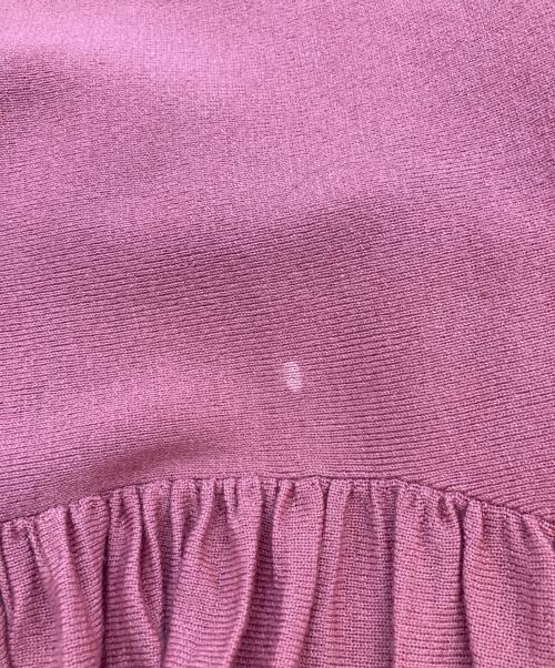 Curensology（カレンソロジー）Curensology (カレンソロジー) ウールハイネックギャザーワンピース ピンク サイズ:SIZE Freeの古着・服飾アイテム