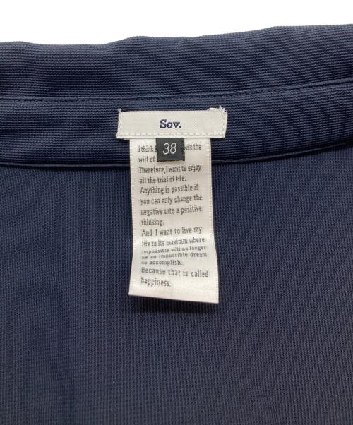 Sov.（ソブ）Sov. (ソブ) ウエストギャザーシャツワンピース ネイビー サイズ:SIZE M (38) 未使用品の古着・服飾アイテム
