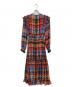 DOUBLE STANDARD (ダブルスタンダード) チェックシフォンマキシワンピース マルチカラー サイズ:38：27000円