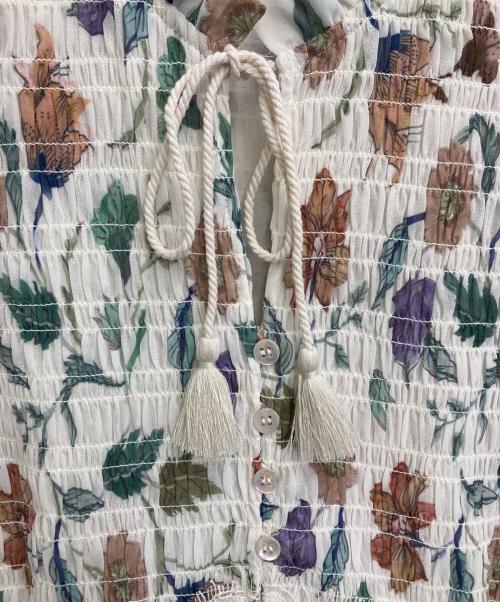 GRACE CONTINENTAL（グレースコンチネンタル）GRACE CONTINENTAL (（グレースコンチネンタル) サラサプリントティアードワンピース アイボリー サイズ:38の古着・服飾アイテム