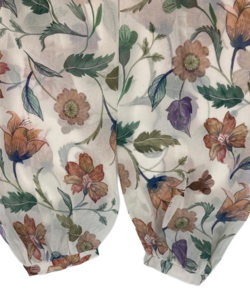 GRACE CONTINENTAL（グレースコンチネンタル）GRACE CONTINENTAL (（グレースコンチネンタル) サラサプリントティアードワンピース アイボリー サイズ:38の古着・服飾アイテム