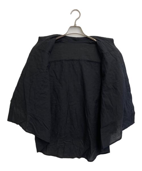 GRACE CLASS（グレースクラス）GRACE CLASS (グレースクラス) フラワーembケープブラウス ブラック サイズ:SIZE M (38)の古着・服飾アイテム