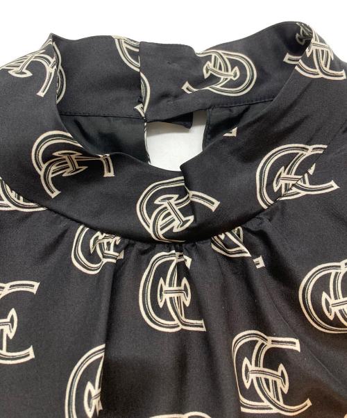 GRACE CLASS（グレースクラス）GRACE CLASS (グレースクラス) シルクモノグラムドレス ブラック サイズ:SIZE M (38)の古着・服飾アイテム