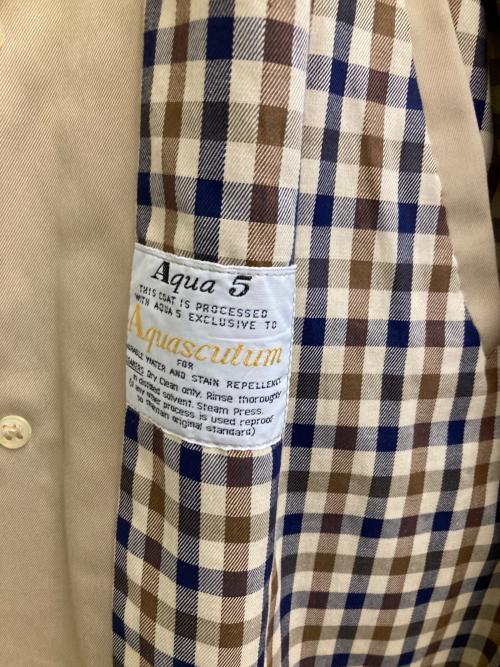 Aquascutum（アクアスキュータム）Aquascutum (アクアスキュータム) ステンカラーコート ベージュ サイズ:36の古着・服飾アイテム