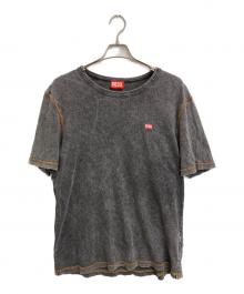 DIESEL（ディーゼル）の古着「Denim effect Tシャツ」｜ブラック