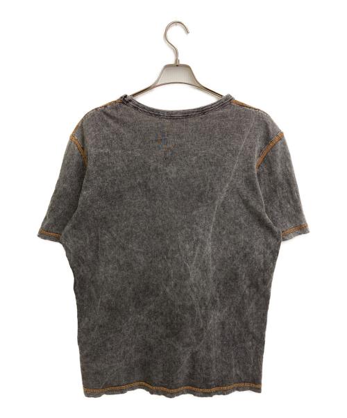 DIESEL（ディーゼル）DIESEL (ディーゼル) Denim effect Tシャツ ブラック サイズ:Lの古着・服飾アイテム