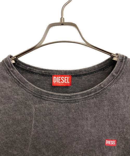 DIESEL（ディーゼル）DIESEL (ディーゼル) Denim effect Tシャツ ブラック サイズ:Lの古着・服飾アイテム