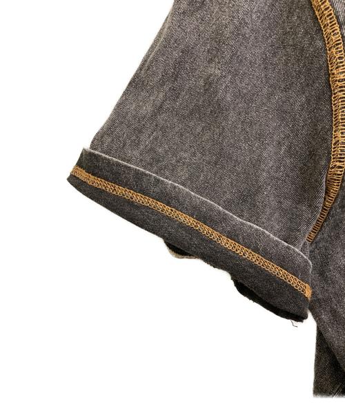 DIESEL（ディーゼル）DIESEL (ディーゼル) Denim effect Tシャツ ブラック サイズ:Lの古着・服飾アイテム