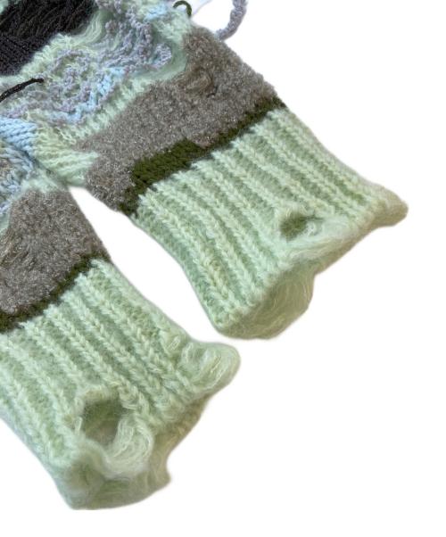 rurumu（ルルムウ）rurumu (ルルムウ) ダメージニット グリーン サイズ:SIZE Lの古着・服飾アイテム