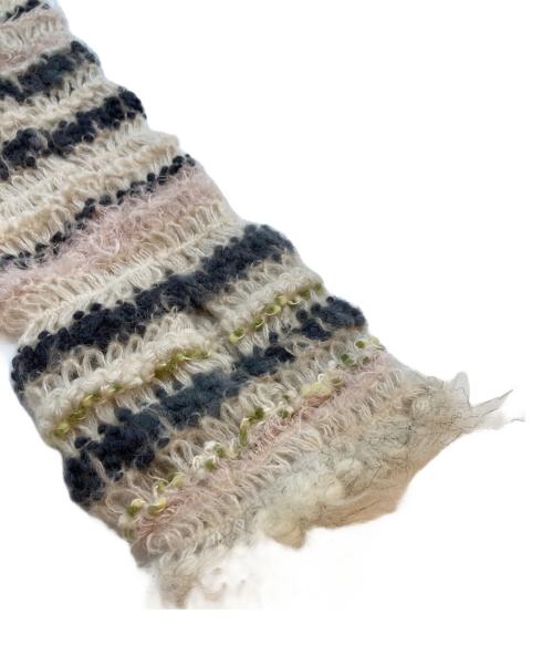 rurumu（ルルムウ）rurumu (ルルムウ) weave yarn arm warmers アイボリーの古着・服飾アイテム