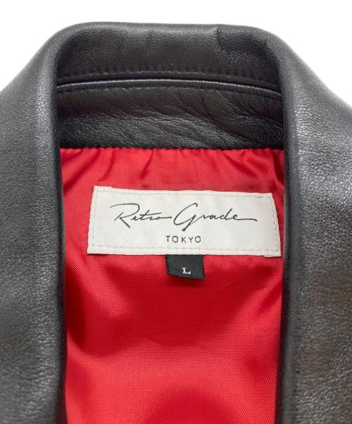 Retro Grade（レトログレード）Retro Grade (レトログレード) レザーライダースジャケット ブラック サイズ:SIZE Lの古着・服飾アイテム