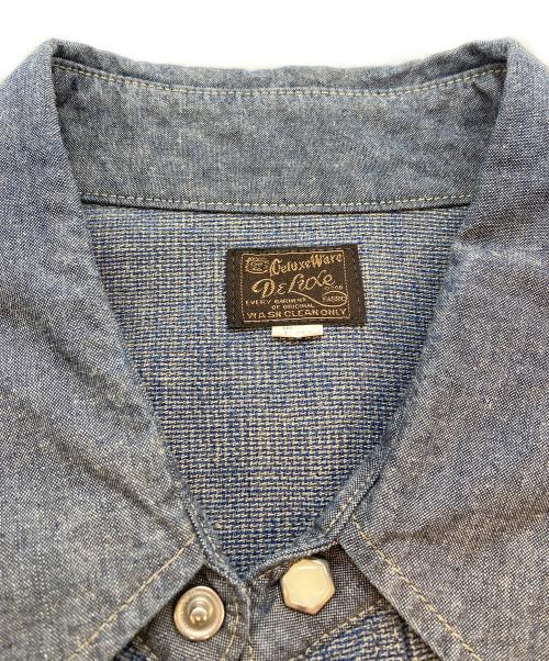 Deluxeware（デラックスウェア）DELUXEWARE (デラックスウェア) ウエスタンシャツ インディゴ サイズ:SIZE XLの古着・服飾アイテム