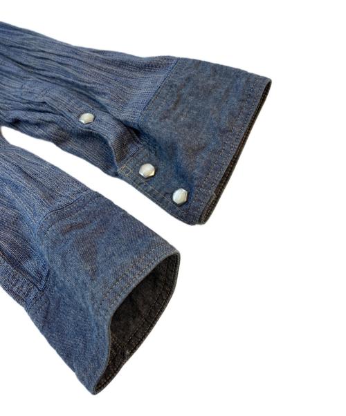 Deluxeware（デラックスウェア）DELUXEWARE (デラックスウェア) ウエスタンシャツ インディゴ サイズ:SIZE XLの古着・服飾アイテム