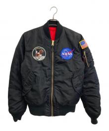 ALPHA（アルファ）の古着「MA-1ジャケット」｜ブラック