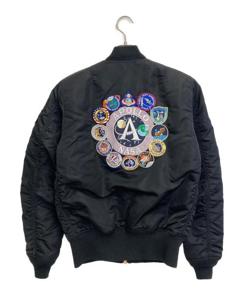 ALPHA（アルファ）ALPHA (アルファ) MA-1ジャケット ブラック サイズ:SIZE Mの古着・服飾アイテム