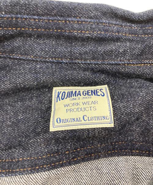 KOJIMA GENES（コジマジーンズ）KOJIMA GENES (コジマジーンズ) 富士金梅ダックコンボシャツ ネイビー×ブラック サイズ:SIZE XLの古着・服飾アイテム