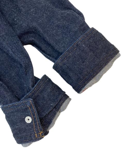 KOJIMA GENES（コジマジーンズ）KOJIMA GENES (コジマジーンズ) 富士金梅ダックコンボシャツ ネイビー×ブラック サイズ:SIZE XLの古着・服飾アイテム