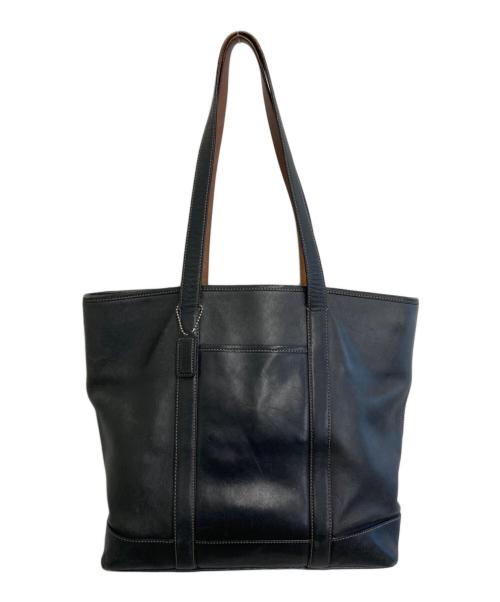 COACH（コーチ）COACH (コーチ) レザートートバッグ ブラックの古着・服飾アイテム