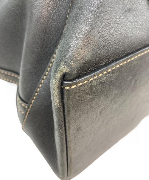 COACH（コーチ）COACH (コーチ) レザートートバッグ ブラックの古着・服飾アイテム