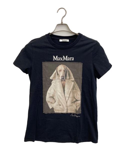 MaxMara（マックスマーラ）MaxMara (マックスマーラ) ウェグマンプリント Tシャツ ブラック サイズ:freeの古着・服飾アイテム