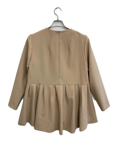 ADORE（アドーア）ADORE (アドーア) クリアボンディングブラウス ベージュ サイズ:38の古着・服飾アイテム