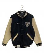 REEBOKリーボック）の古着「RAIDERSスタジャン」｜アイボリー×ブラック