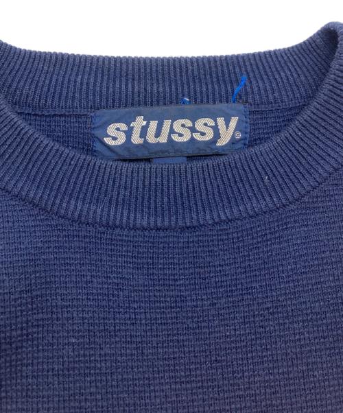 stussy（ステューシー）stussy (ステューシー) ニット ネイビー サイズ:SIZE Lの古着・服飾アイテム