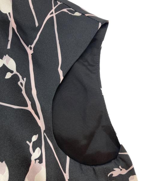 ANAYI（アナイ）ANAYI (アナイ) ラインフラワーPTロールネックワンピース ブラック サイズ:SIZE M (38)の古着・服飾アイテム