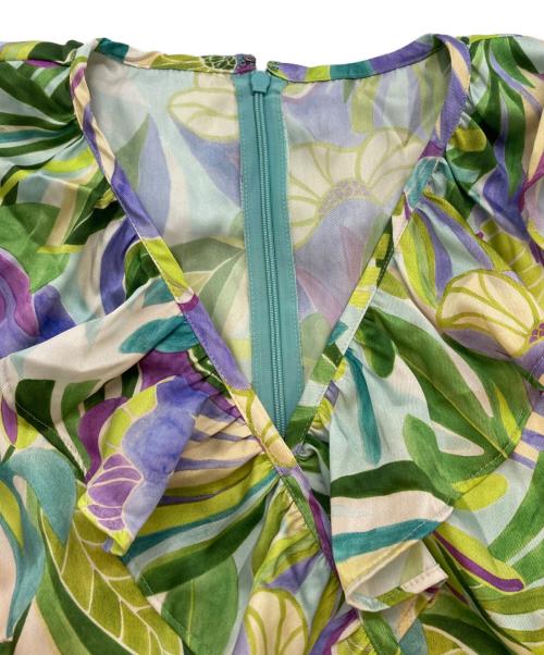 GRACE CONTINENTAL（（グレースコンチネンタル）GRACE CONTINENTAL (（グレースコンチネンタル) 24SS リーフプリントワンピース グリーン サイズ:SIZE M (38)の古着・服飾アイテム