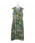 GRACE CONTINENTAL（（グレースコンチネンタル）の古着「24SS リーフプリントワンピース」｜グリーン