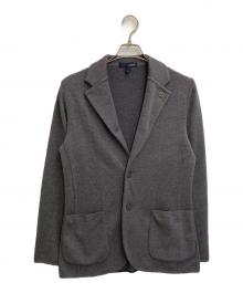 LARDINI（ラルディーニ）の古着「ニットテーラードジャケット」｜グレー