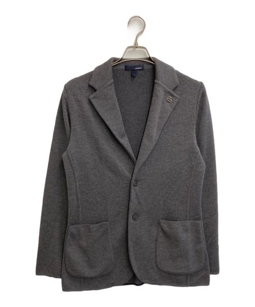LARDINI（ラルディーニ）LARDINI (ラルディーニ) ニットテーラードジャケット グレー サイズ:SIZE XSの古着・服飾アイテム