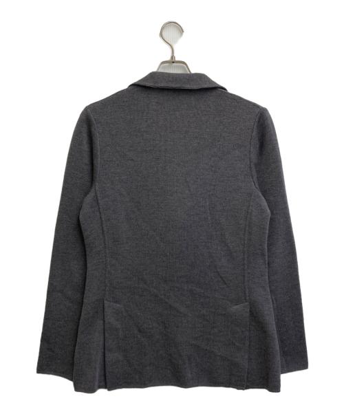 LARDINI（ラルディーニ）LARDINI (ラルディーニ) ニットテーラードジャケット グレー サイズ:SIZE XSの古着・服飾アイテム