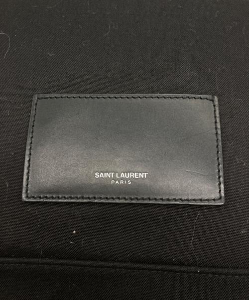 Saint Laurent Paris（サンローランパリ）Saint Laurent Paris (サンローランパリ) Mini City Glitter Backpack シルバー×ブラックの古着・服飾アイテム