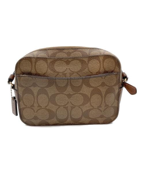 COACH（コーチ）COACH (コーチ) シグネチャーショルダーバッグ ベージュの古着・服飾アイテム