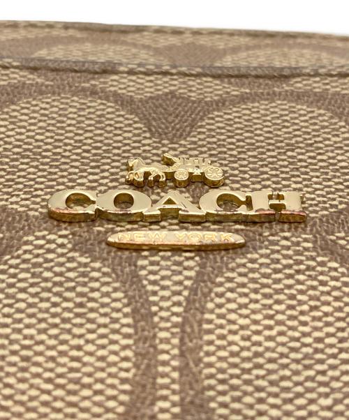 COACH（コーチ）COACH (コーチ) シグネチャーショルダーバッグ ベージュの古着・服飾アイテム