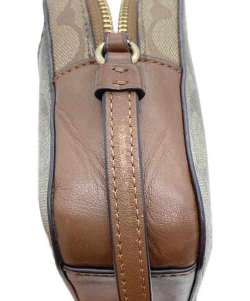 COACH（コーチ）COACH (コーチ) シグネチャーショルダーバッグ ベージュの古着・服飾アイテム