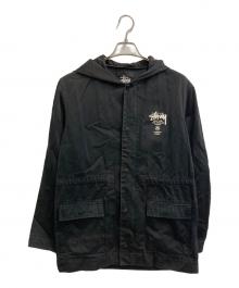 stussy（ステューシー）の古着「10’s STUSSY WORLD TOUR FIELD PARKA TYPE COAT」｜ブラック