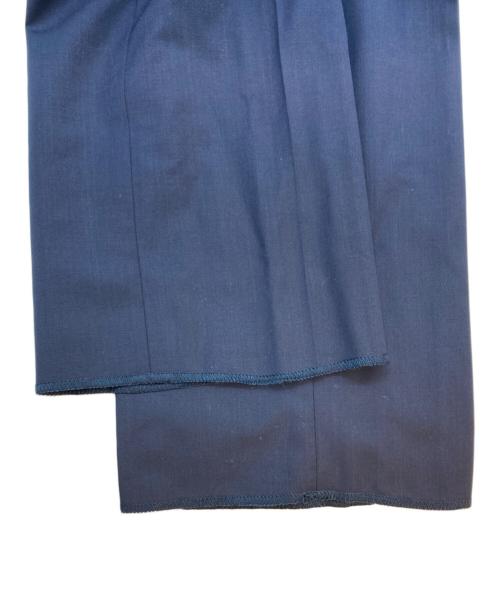 Maison Margiela（メゾンマルジェラ）Maison Margiela (メゾンマルジェラ) ウールセンタープレススラックス ネイビー サイズ:48の古着・服飾アイテム