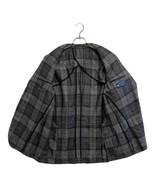 TOMORROW LAND PILGRIM（トゥモローランド ピルグリム）TOMORROW LAND PILGRIM (トゥモローランド ピルグリム) カシミヤ シングル3Bジャケット グレー サイズ:SIZE 46の古着・服飾アイテム