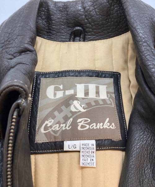 G-III（ジースリー）G-III (ジースリー) CARL BANKS レザージャケット ブラウン サイズ:SIZE Lの古着・服飾アイテム