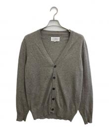 Maison Margiela（メゾンマルジェラ）の古着「エルボーパッチ コットンウールカーディガン」｜グレー