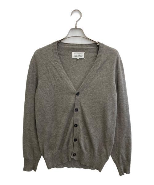 Maison Margiela（メゾンマルジェラ）Maison Margiela (メゾンマルジェラ) エルボーパッチ コットンウールカーディガン グレー サイズ:SIZE Mの古着・服飾アイテム