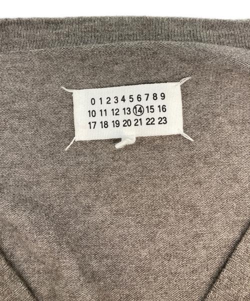 Maison Margiela（メゾンマルジェラ）Maison Margiela (メゾンマルジェラ) エルボーパッチ コットンウールカーディガン グレー サイズ:SIZE Mの古着・服飾アイテム