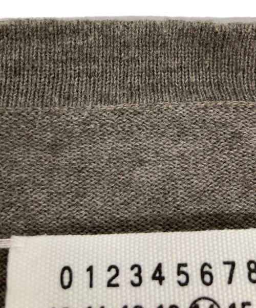 Maison Margiela（メゾンマルジェラ）Maison Margiela (メゾンマルジェラ) エルボーパッチ コットンウールカーディガン グレー サイズ:SIZE Mの古着・服飾アイテム