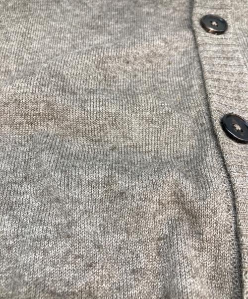 Maison Margiela（メゾンマルジェラ）Maison Margiela (メゾンマルジェラ) エルボーパッチ コットンウールカーディガン グレー サイズ:SIZE Mの古着・服飾アイテム