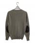 Maison Margiela (メゾンマルジェラ) エルボーパッチ コットンウールカーディガン グレー サイズ:SIZE M：19000円