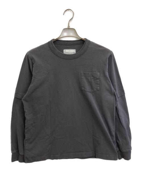 sacai（サカイ）sacai (サカイ) Graphic L/S T-Shirt グレー サイズ:SIZE 3の古着・服飾アイテム
